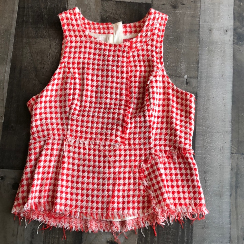 Maeve by Anthropologie peplum sleeveless top